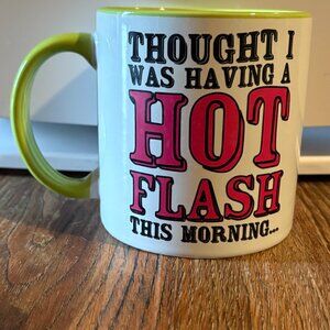 Hot Flash Large Ceramic Novelty Mug by Spenser's-Funny-Used as Display